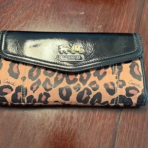 Coach Animal print wallet
